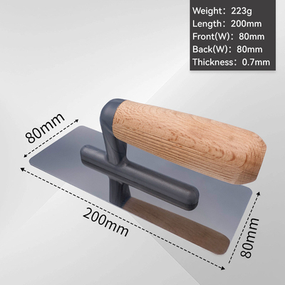 0.7mm 厚さの丸いスタックスムージングトローールで滑らかで均質なプラスティング結果
